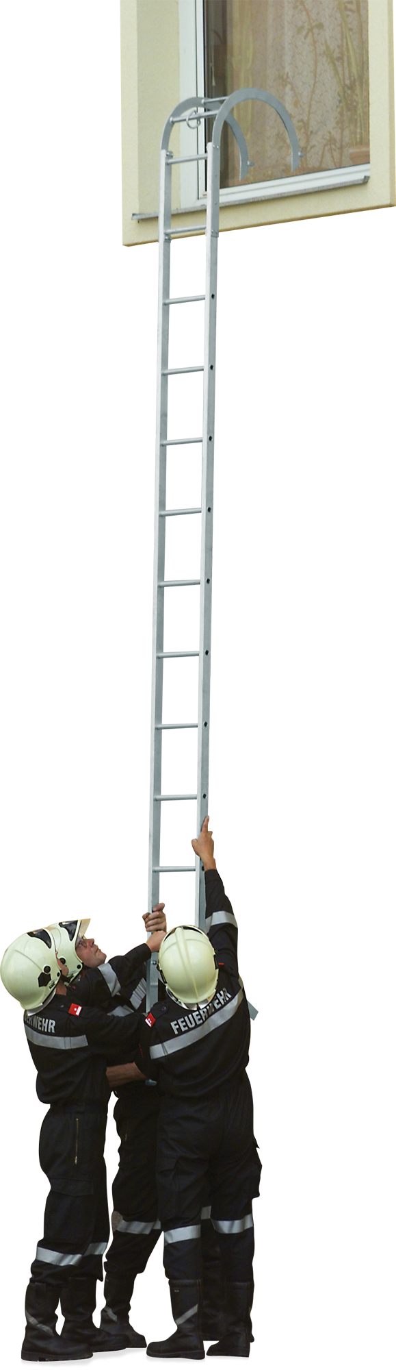 hasičský hákovací rebrík